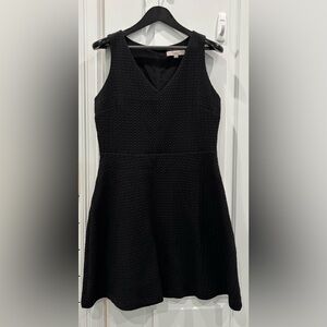 LOFT Black Textured Dress